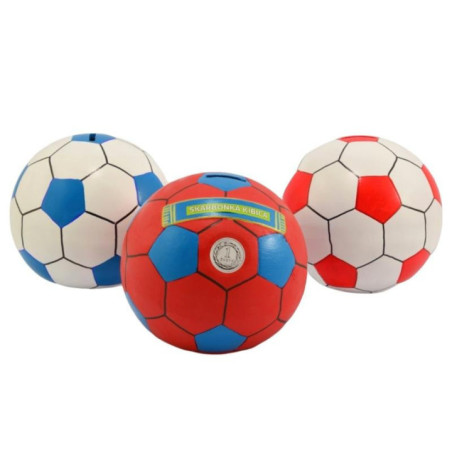 Skarbonka ceramiczna Piłka h:18cm 456 mix